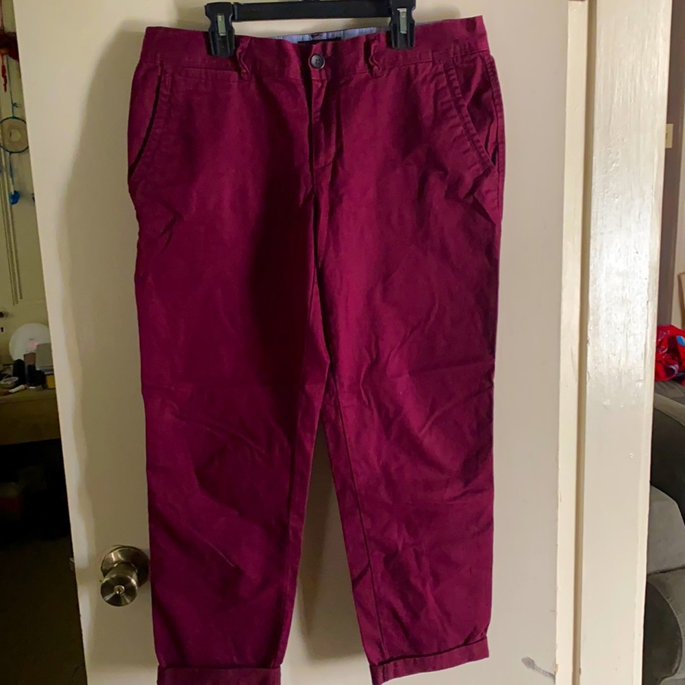 Banana Republic Maroon Cargo Pants